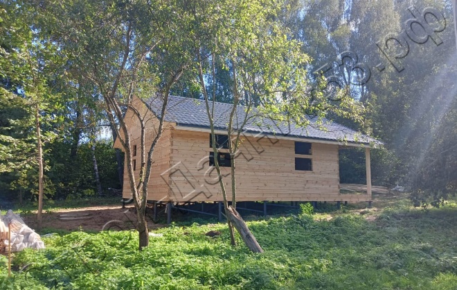 2 Брусовой дом ОД-25, 12x7.5м, 90 М², Калужская область, Жуковский район, деревня Кутепово (1)